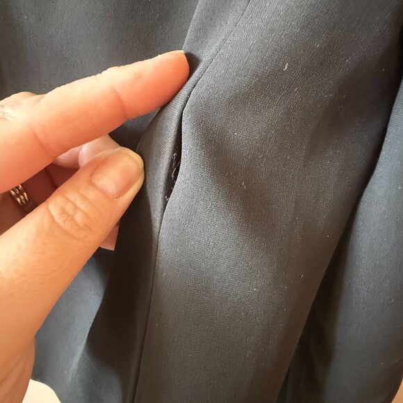 Women's S BCBGMaxAzaria Jordyn One Button Black Blazer - Picture 7 of 8